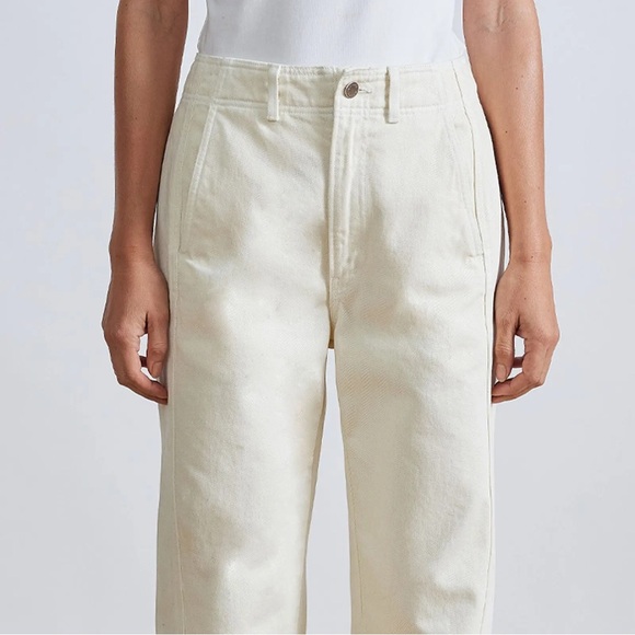 NWT Apiece Apart Cropped Meridian Jean - Ecru - Size 29 - Picture 5 of 9